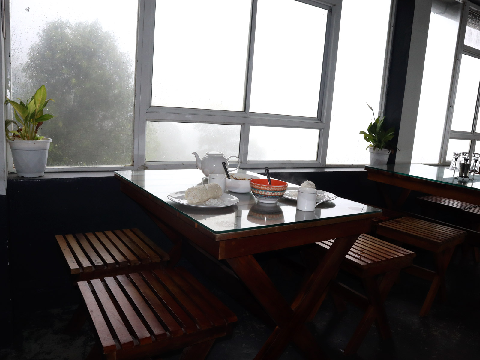 Swimming pool at morning