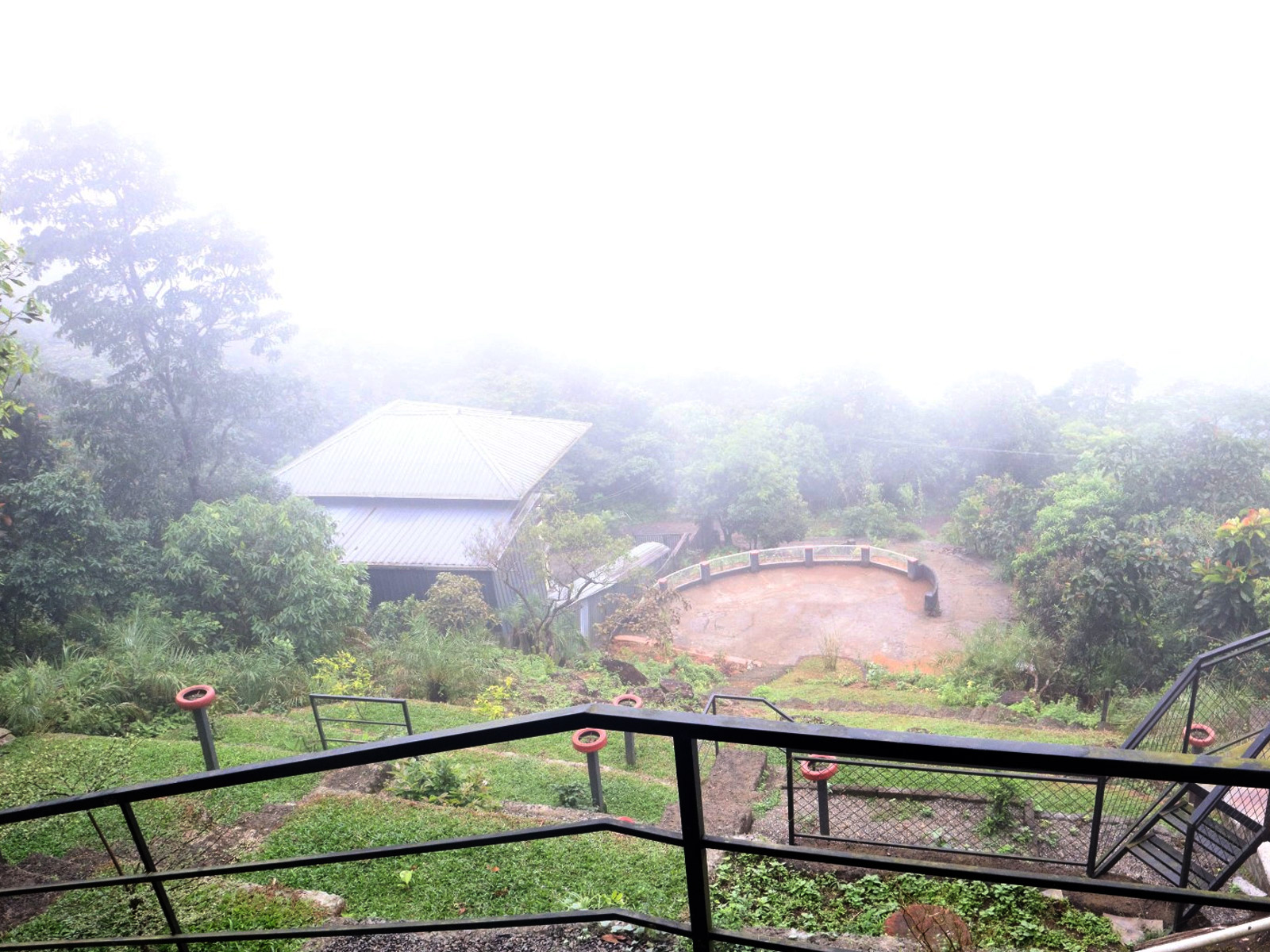 Balcony & window view of mountains from our rooms
