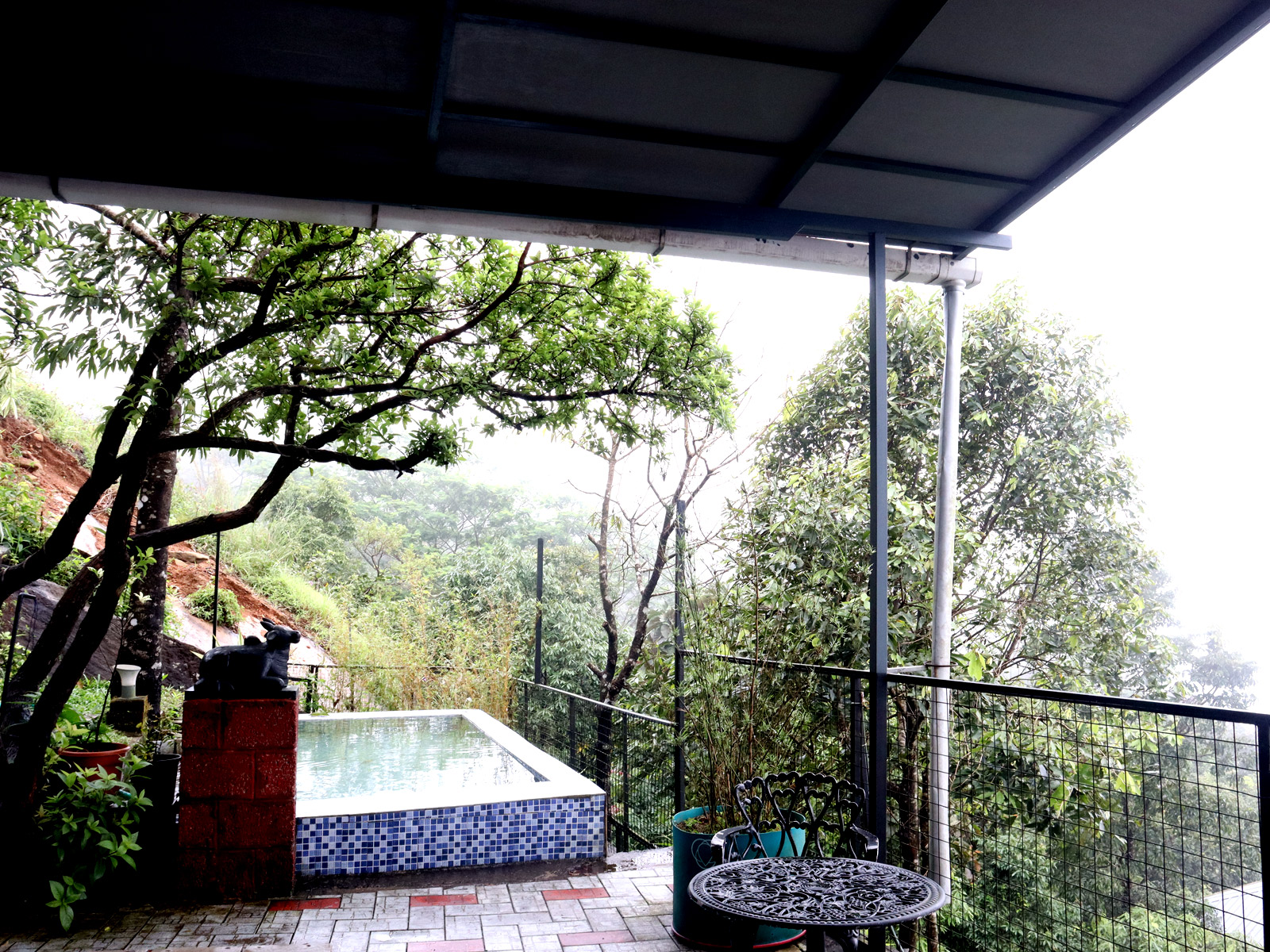 Swimming pool at morning